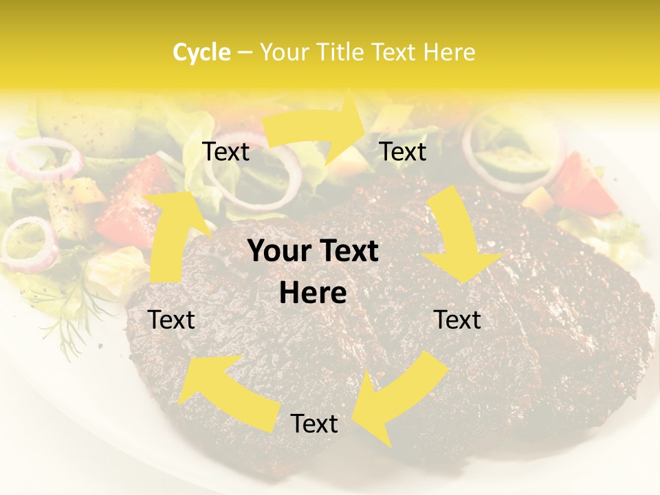 Food Steak Roasted PowerPoint Template