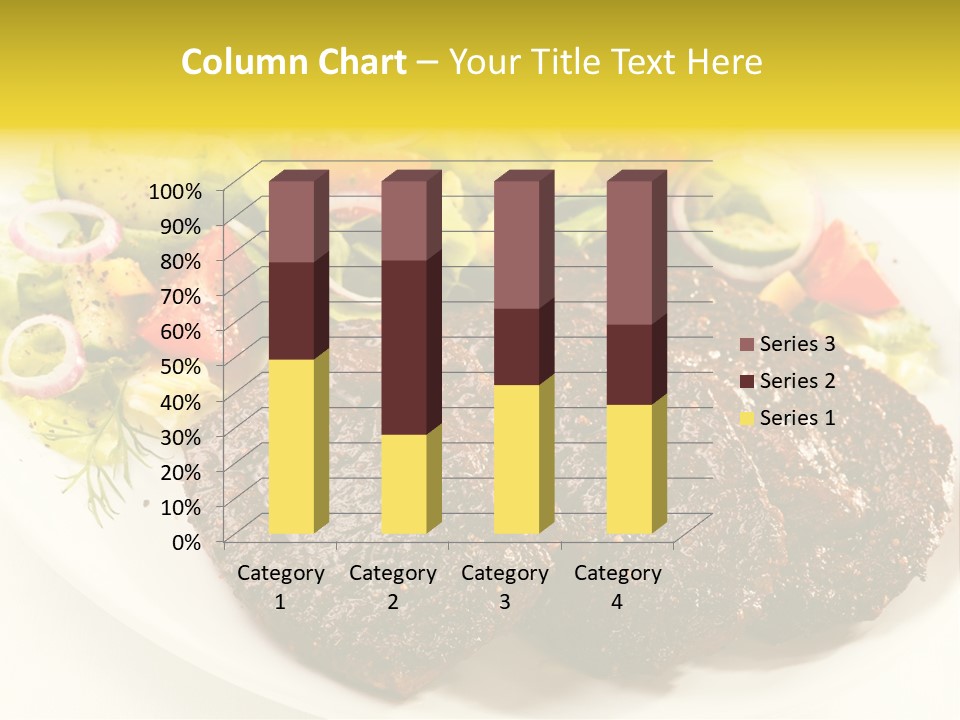 Food Steak Roasted PowerPoint Template