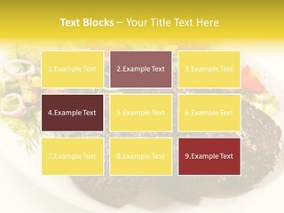 Food Steak Roasted PowerPoint Template