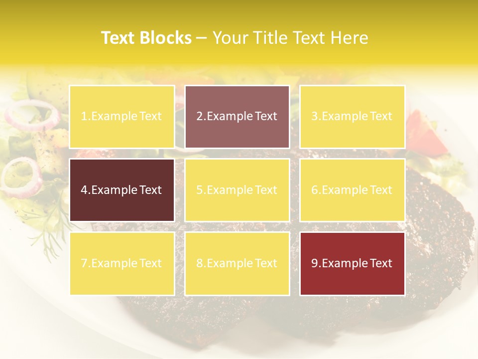 Food Steak Roasted PowerPoint Template