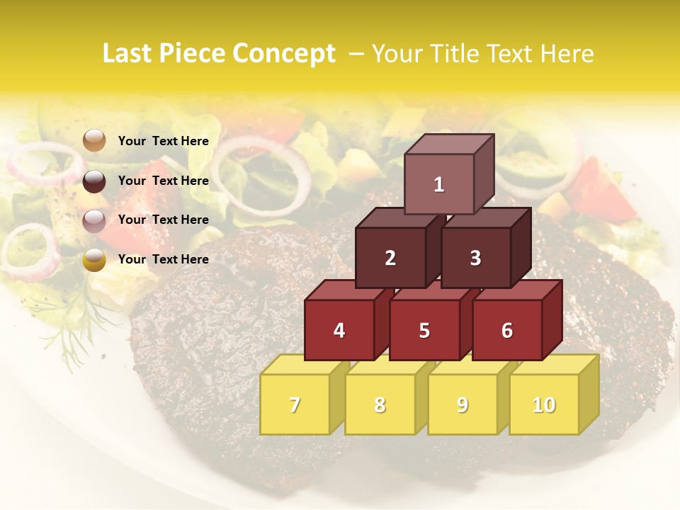 Food Steak Roasted PowerPoint Template