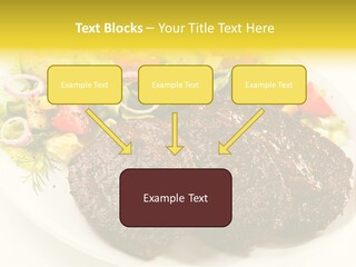 Food Steak Roasted PowerPoint Template