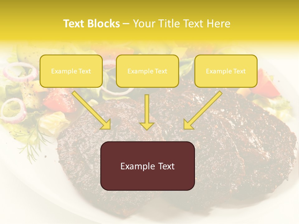 Food Steak Roasted PowerPoint Template