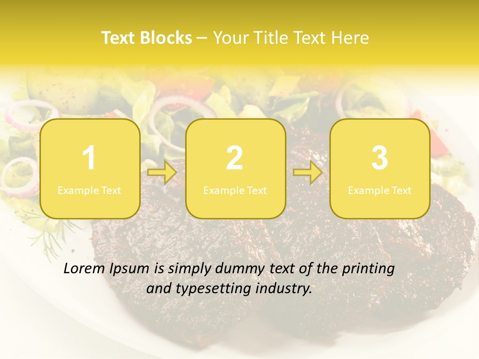 Food Steak Roasted PowerPoint Template