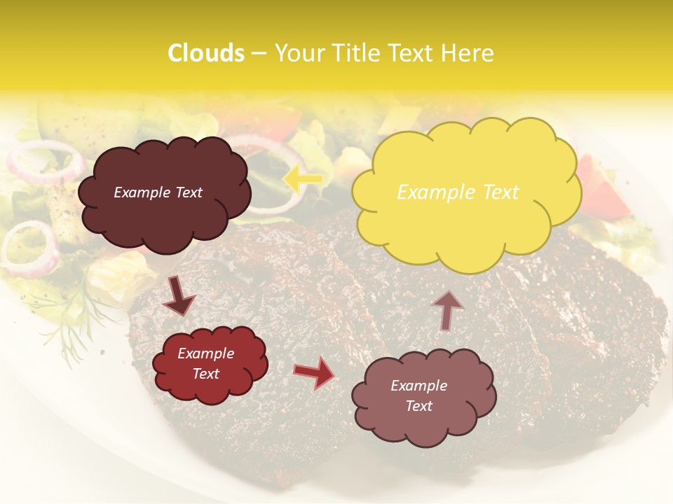 Food Steak Roasted PowerPoint Template