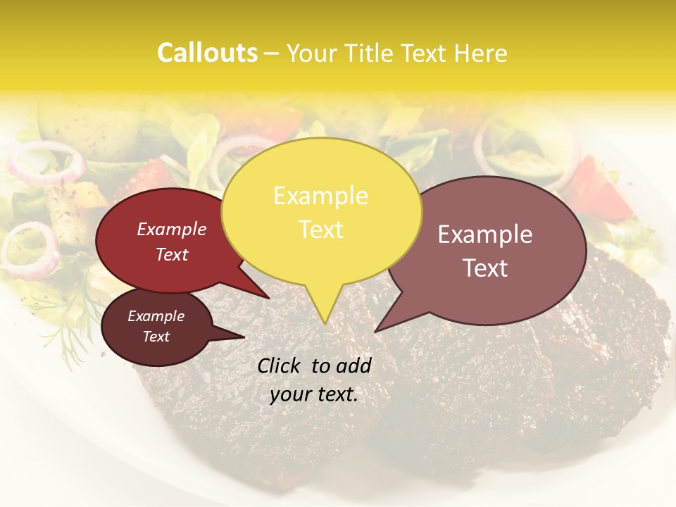 Food Steak Roasted PowerPoint Template