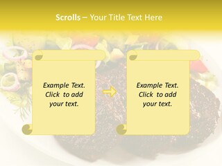 Food Steak Roasted PowerPoint Template