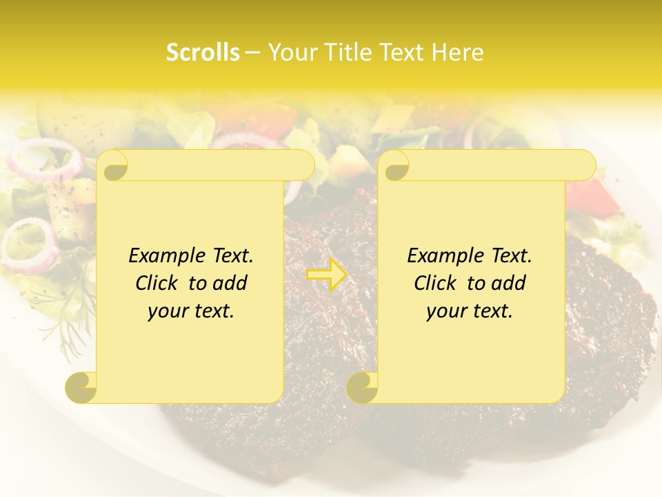 Food Steak Roasted PowerPoint Template