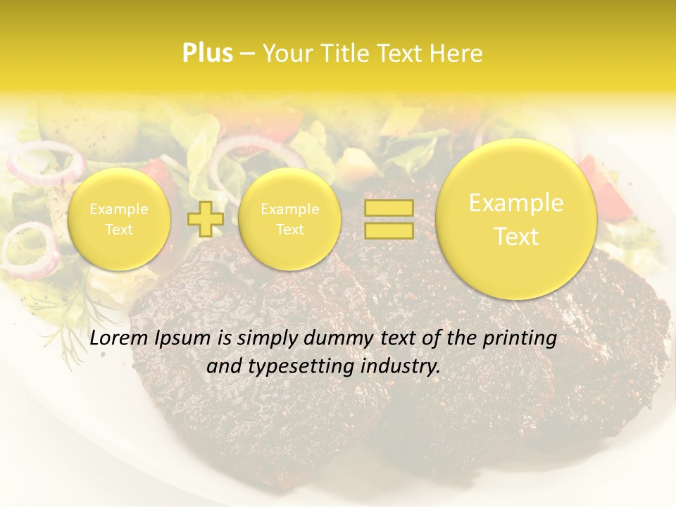 Food Steak Roasted PowerPoint Template