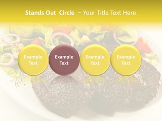 Food Steak Roasted PowerPoint Template
