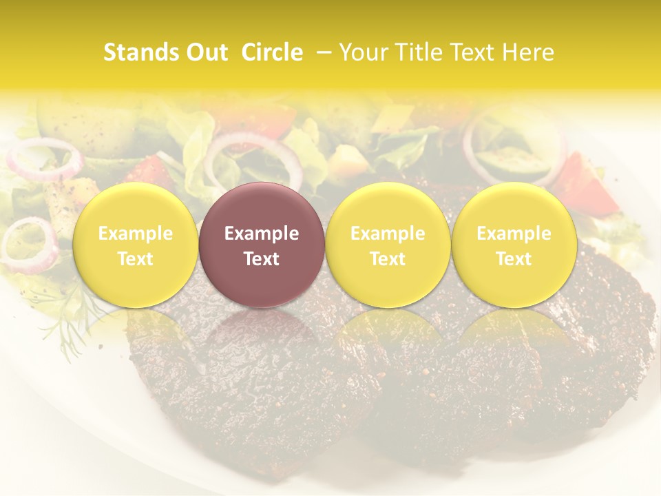 Food Steak Roasted PowerPoint Template