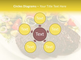 Food Steak Roasted PowerPoint Template