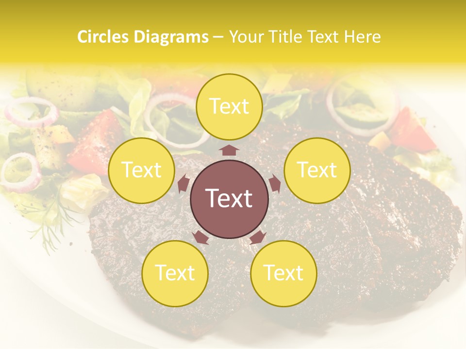 Food Steak Roasted PowerPoint Template