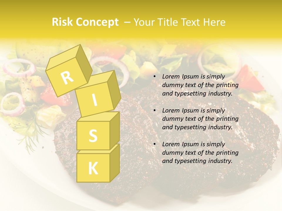 Food Steak Roasted PowerPoint Template