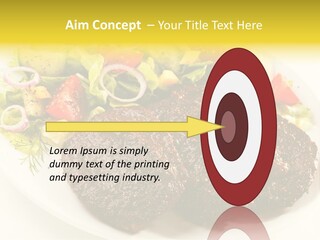Food Steak Roasted PowerPoint Template