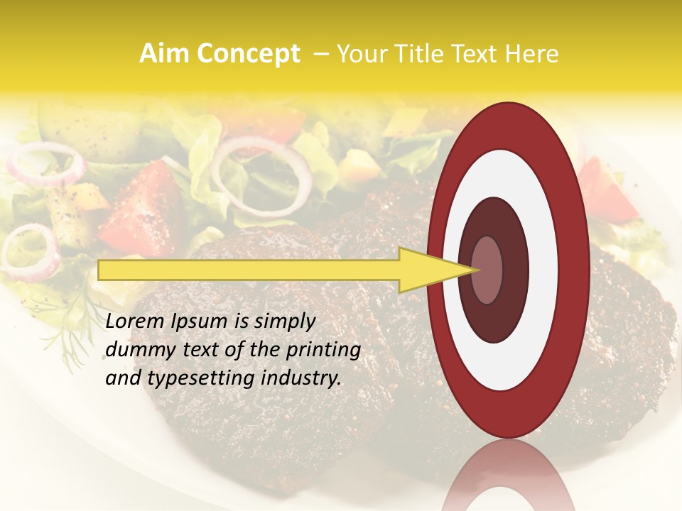 Food Steak Roasted PowerPoint Template