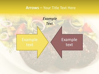 Food Steak Roasted PowerPoint Template
