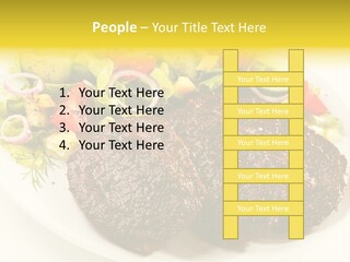 Food Steak Roasted PowerPoint Template
