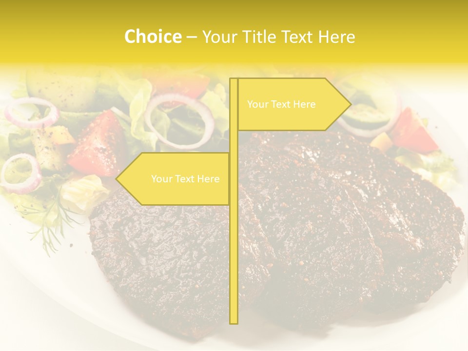 Food Steak Roasted PowerPoint Template