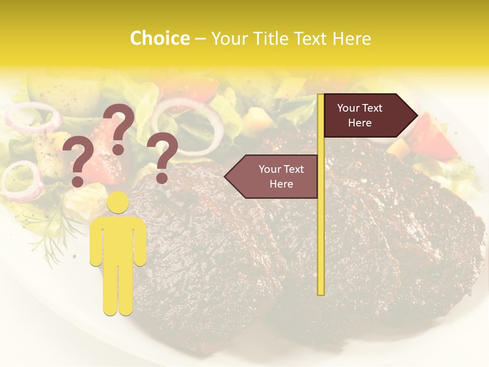 Food Steak Roasted PowerPoint Template