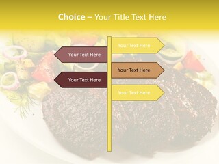Food Steak Roasted PowerPoint Template