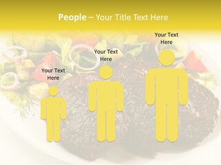 Food Steak Roasted PowerPoint Template