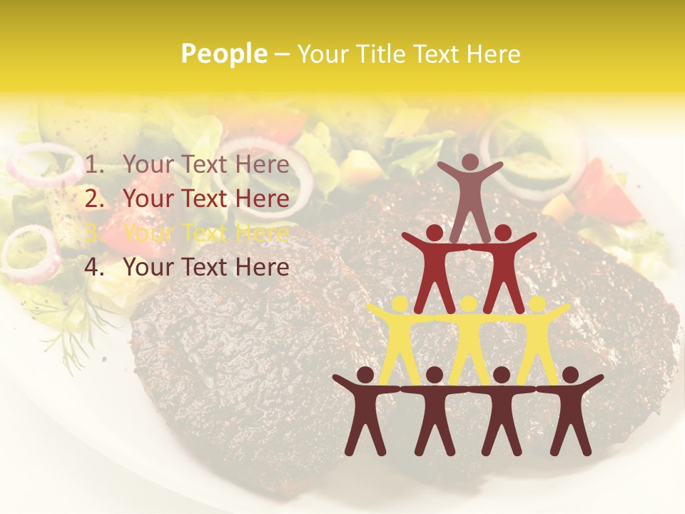 Food Steak Roasted PowerPoint Template