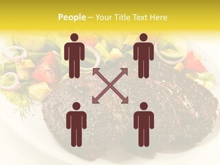 Food Steak Roasted PowerPoint Template