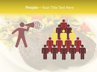 Food Steak Roasted PowerPoint Template