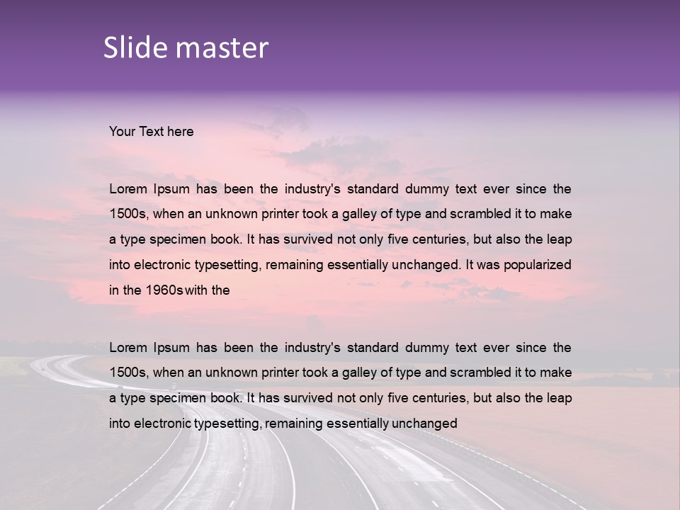 Green Horizon Colour PowerPoint Template