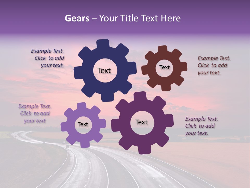 Green Horizon Colour PowerPoint Template