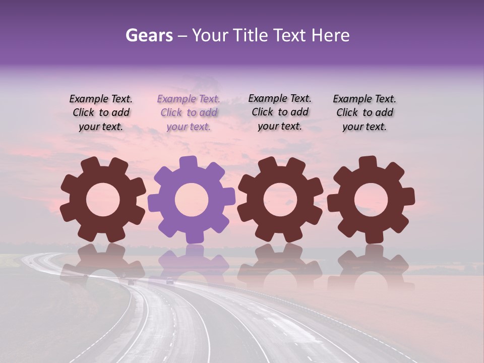 Green Horizon Colour PowerPoint Template