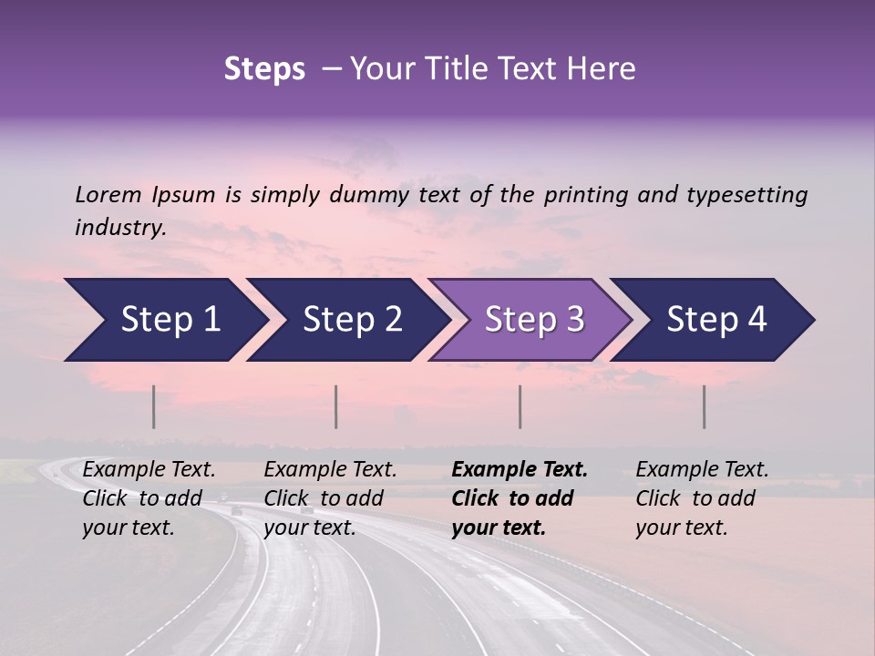 Green Horizon Colour PowerPoint Template