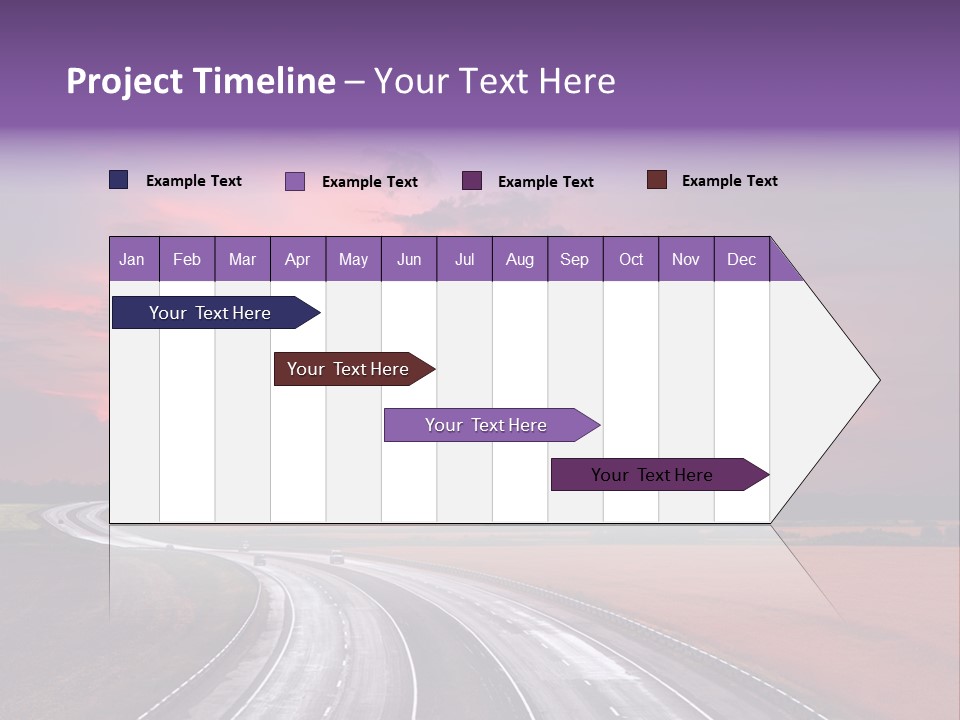 Green Horizon Colour PowerPoint Template
