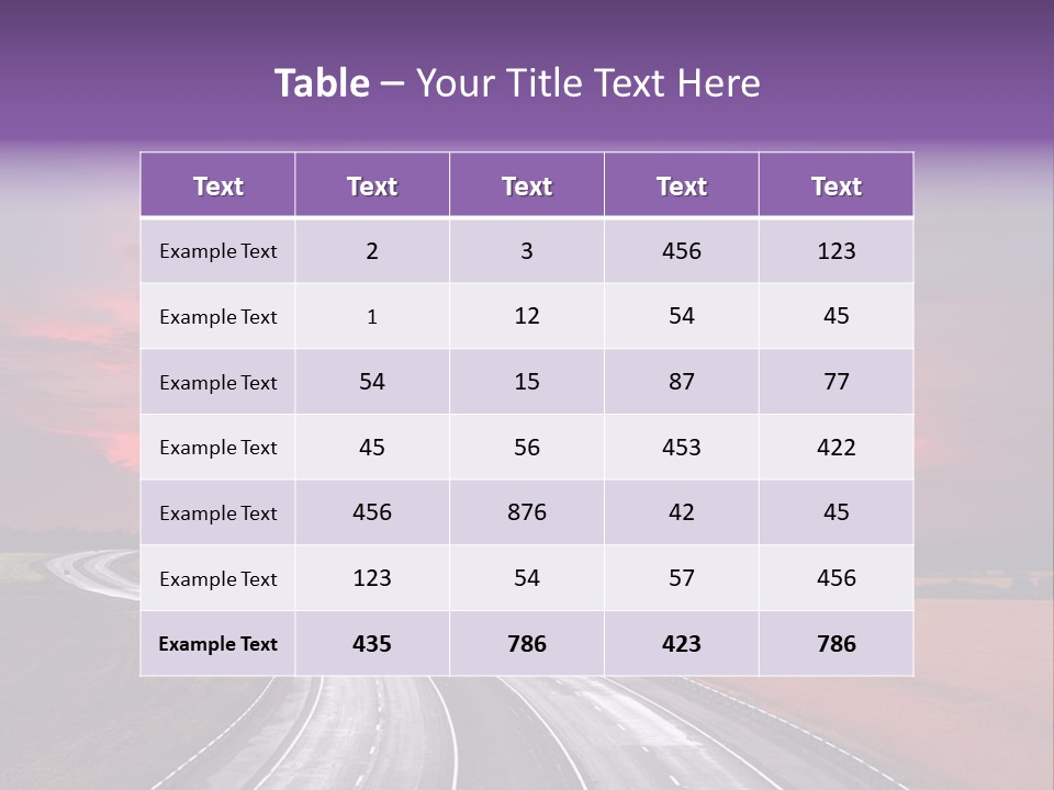 Green Horizon Colour PowerPoint Template