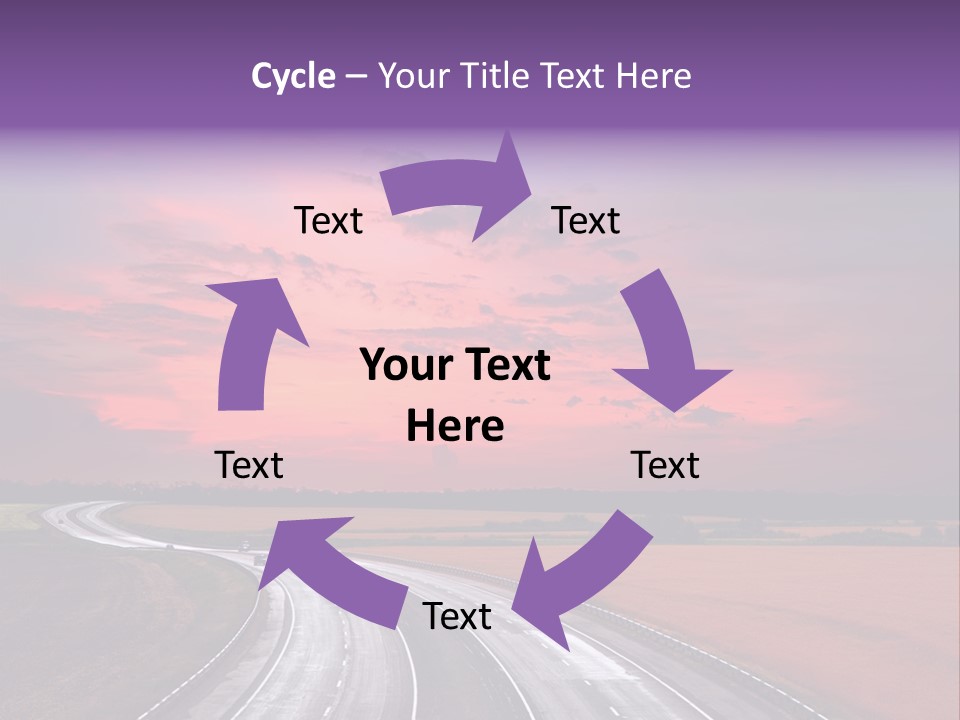 Green Horizon Colour PowerPoint Template