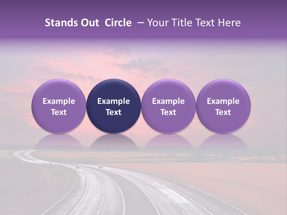 Green Horizon Colour PowerPoint Template