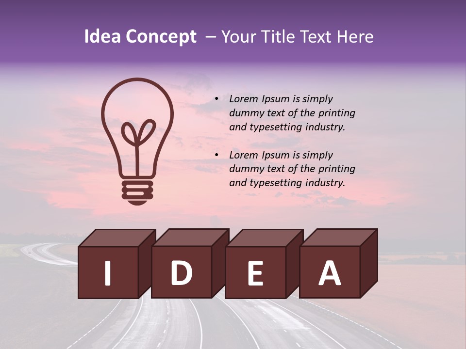 Green Horizon Colour PowerPoint Template