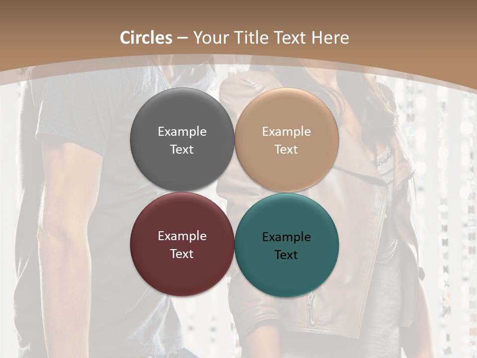 Curtain Love Copy Space PowerPoint Template