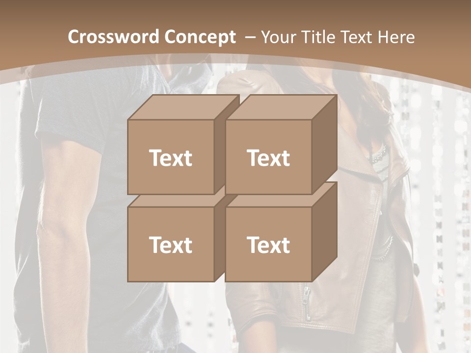 Curtain Love Copy Space PowerPoint Template