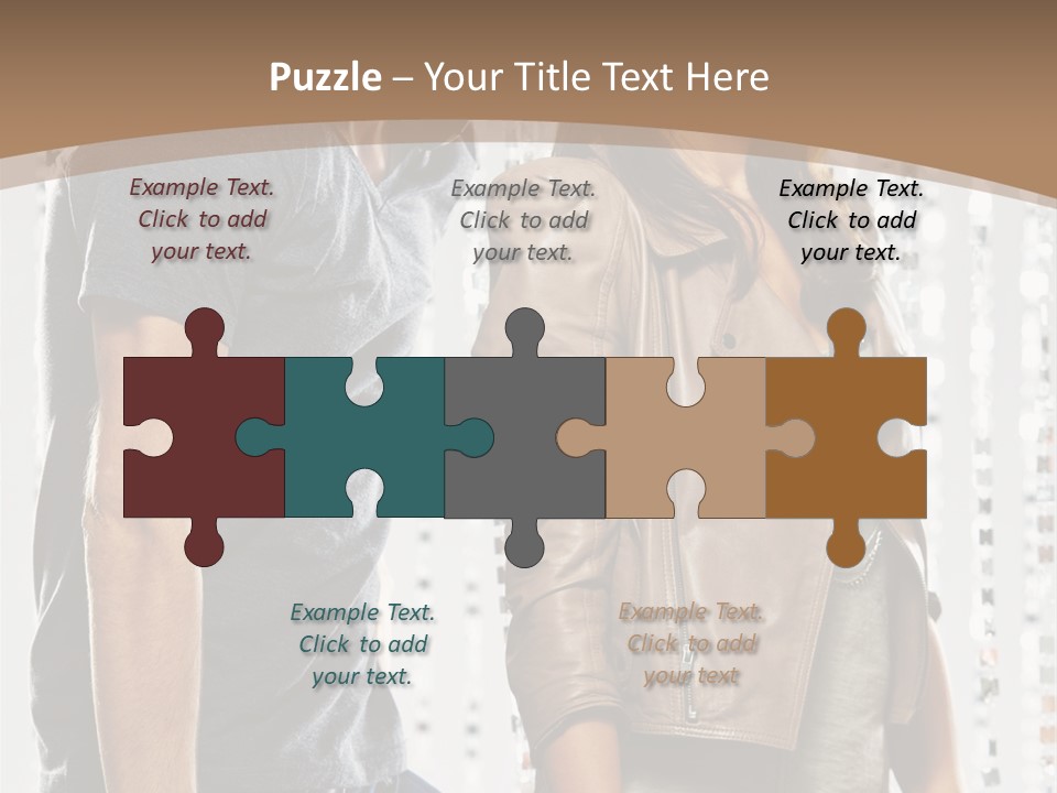 Curtain Love Copy Space PowerPoint Template