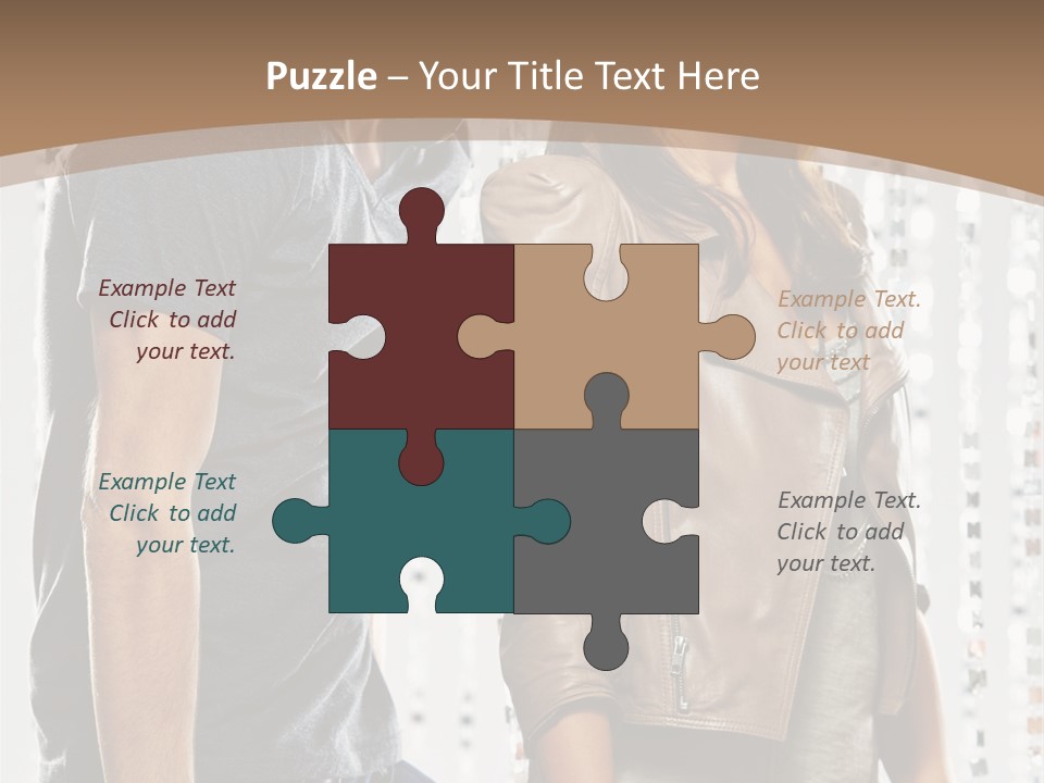 Curtain Love Copy Space PowerPoint Template