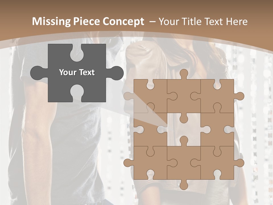 Curtain Love Copy Space PowerPoint Template