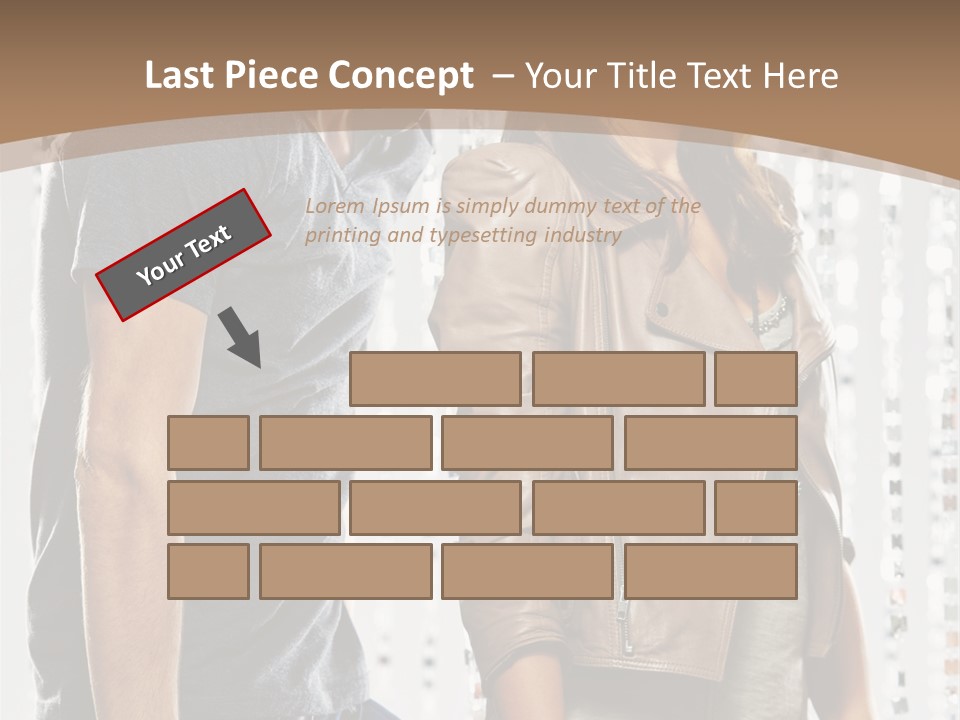 Curtain Love Copy Space PowerPoint Template