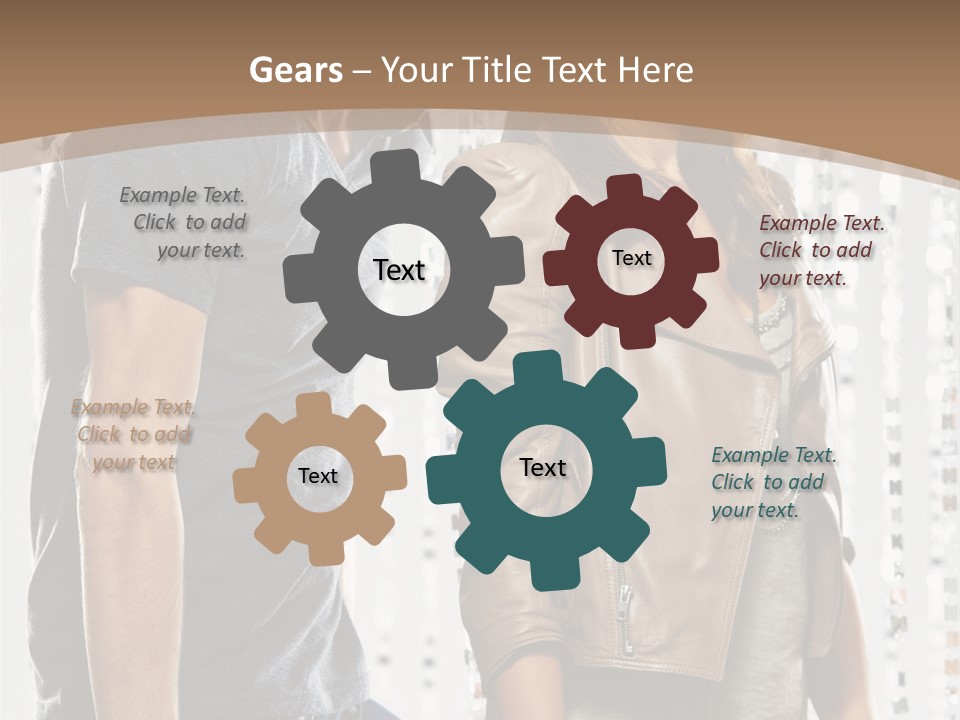 Curtain Love Copy Space PowerPoint Template