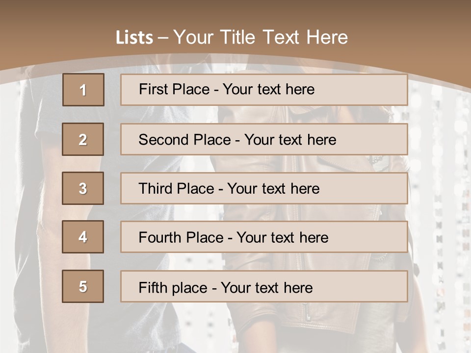 Curtain Love Copy Space PowerPoint Template