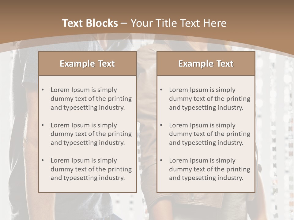Curtain Love Copy Space PowerPoint Template