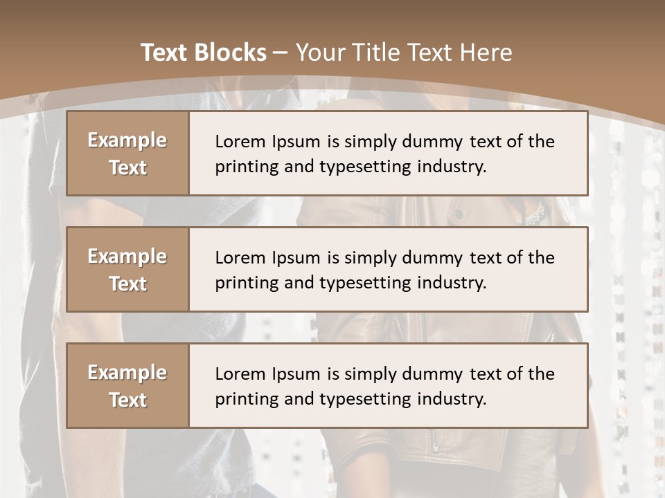 Curtain Love Copy Space PowerPoint Template