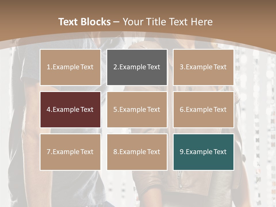 Curtain Love Copy Space PowerPoint Template