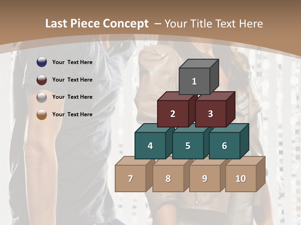 Curtain Love Copy Space PowerPoint Template